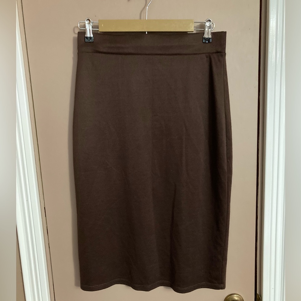 Women’s Jupe da Abby Brand Dark Brown Pencil Skirt Size Medium
